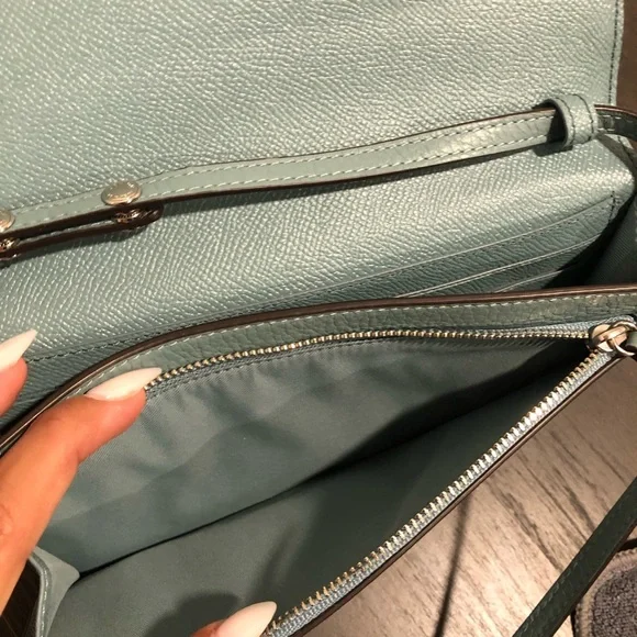 Coach Blue Leather Crossbody Bag - Picture 4 of 10